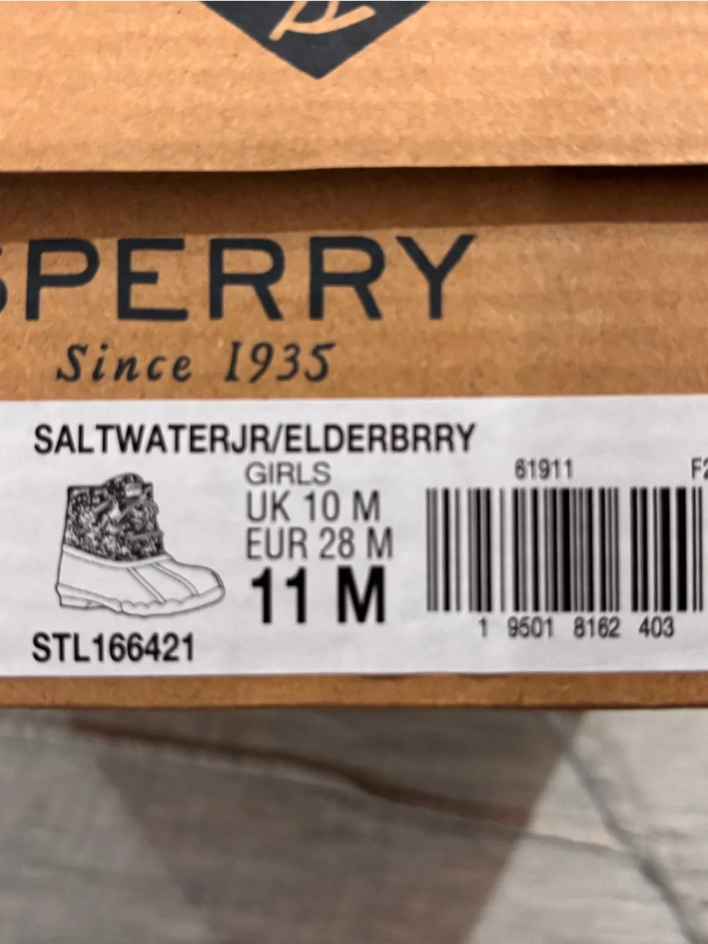 Sperry Kids Pink Patterned Waterproof Lace-Up & Zip Rain Boots